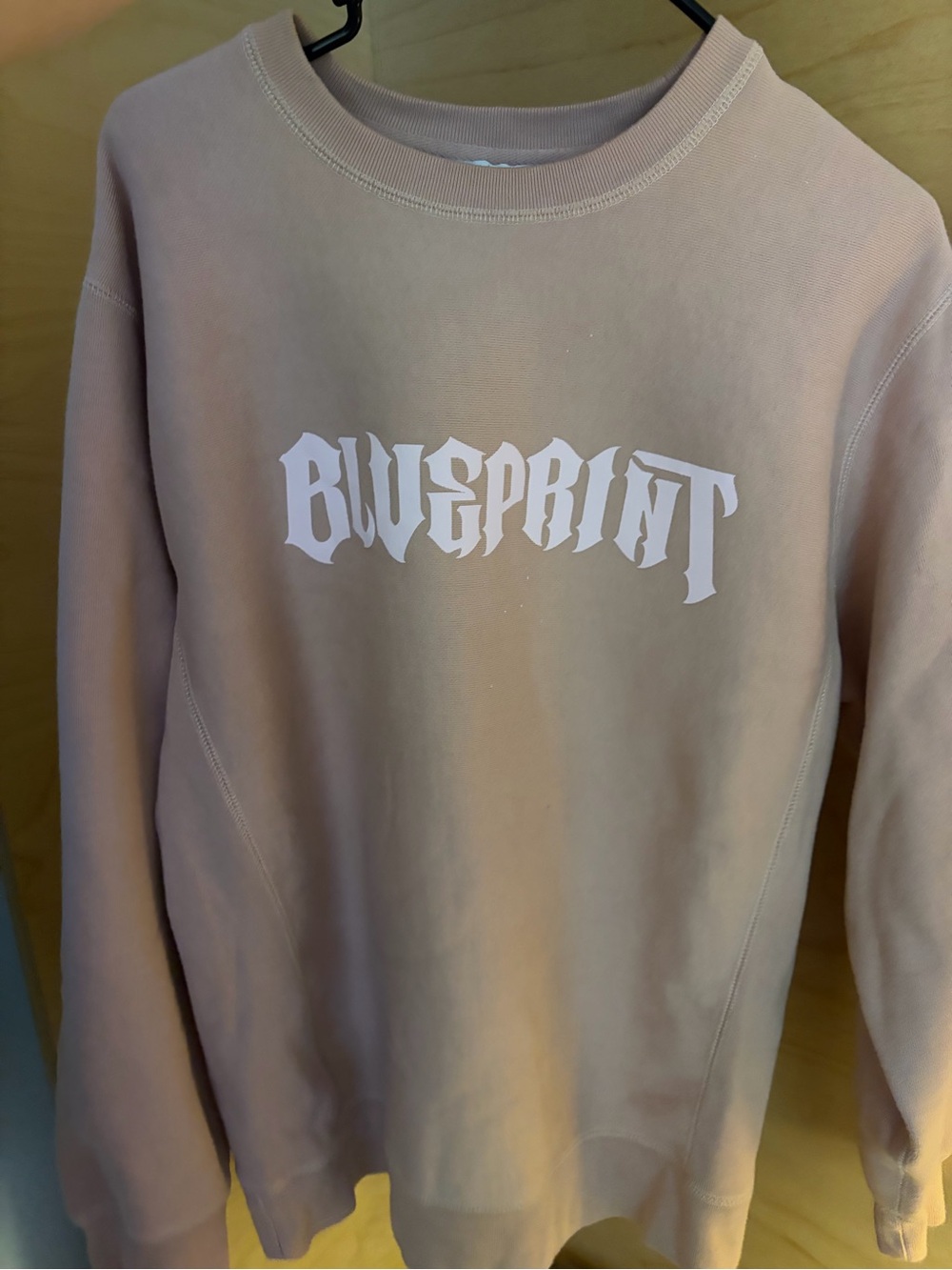 Blueprint Crewneck Sweatshirt - Dusty Pink